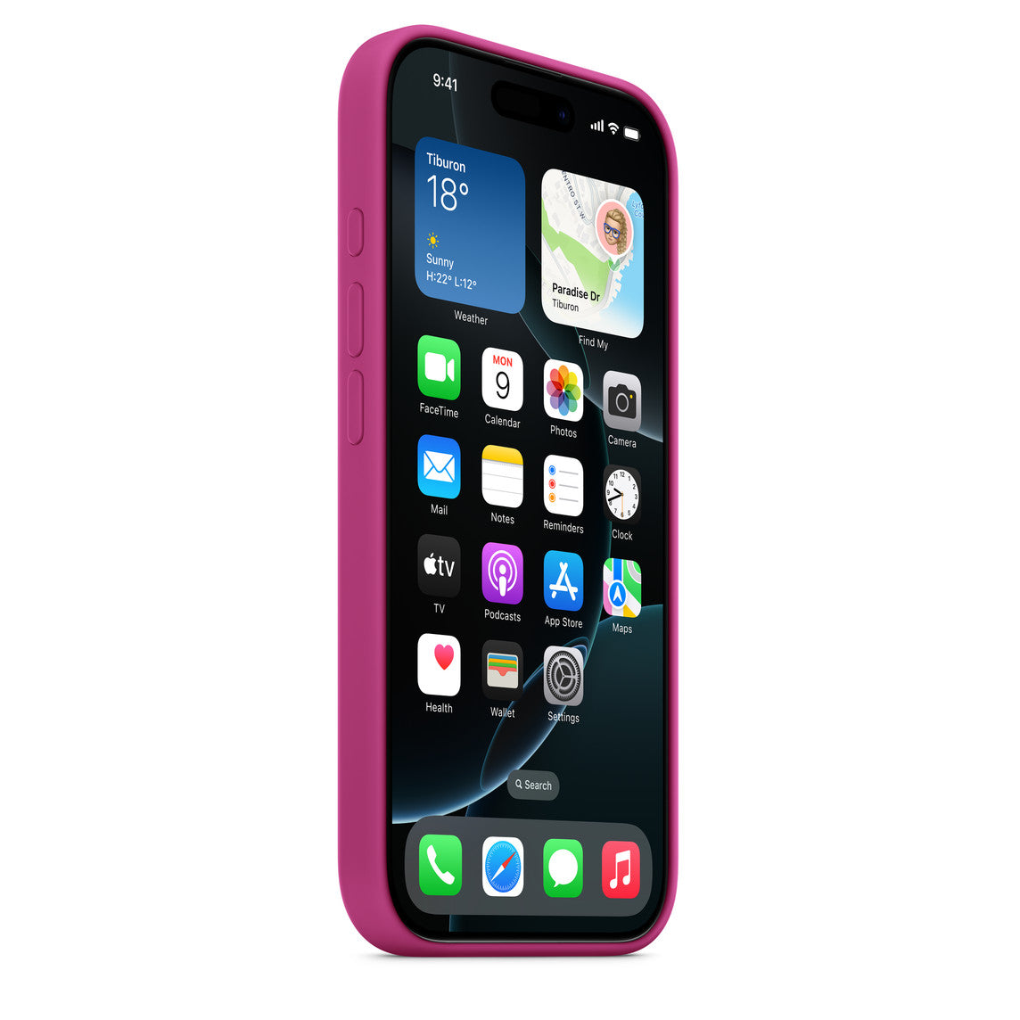 Coque en silicone Fuchsia